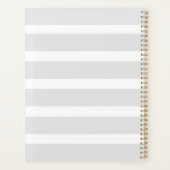 フォトコラージュのグリッドの年ごとのプランナー プランナー手帳 (裏面)