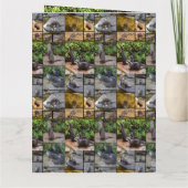 フォトコラージュのジャンボグリーティング カード (裏面)