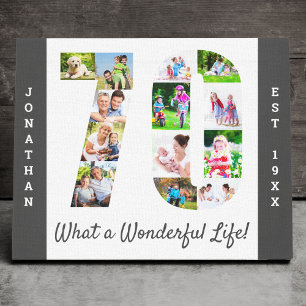 フォトコラージュのセット番号70灰色カスタム白 キャンバスプリント