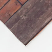 フォトコラージュのダークウッド素朴を作成する フリースブランケット (角)