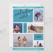 フォトコラージュのバレンタインが愛するバレンタイン シーズンカード (正面)