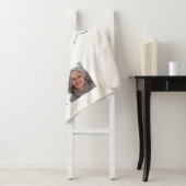 フォトコラージュのホワイトネームスクリプト シェルパブランケット (インサイチュ)