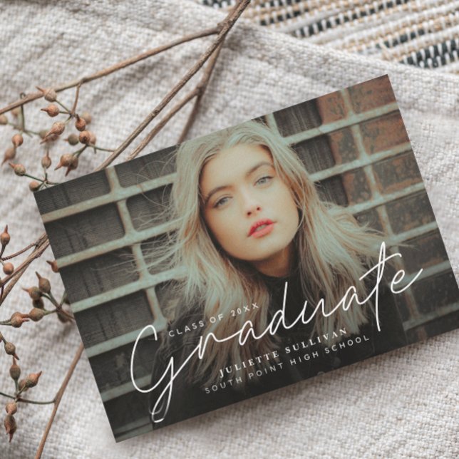 フォトコラージュの卒業パーティー招待状 (クリエイターアップロード済み)