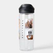 フォトコラージュの家族の名前 ウォーターボトル (背面)