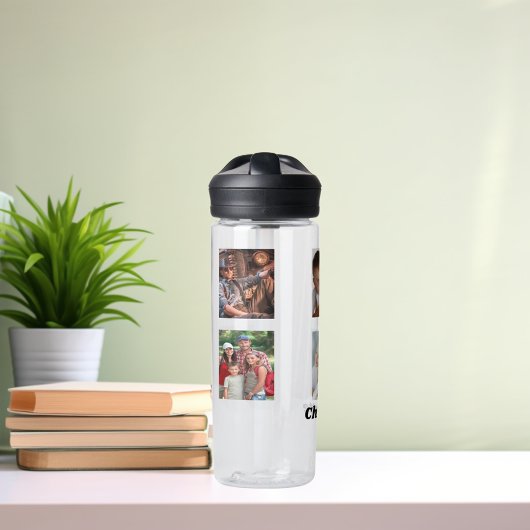 フォトコラージュの家族の名前 ウォーターボトル