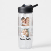 フォトコラージュの家族の名前 ウォーターボトル (左面)