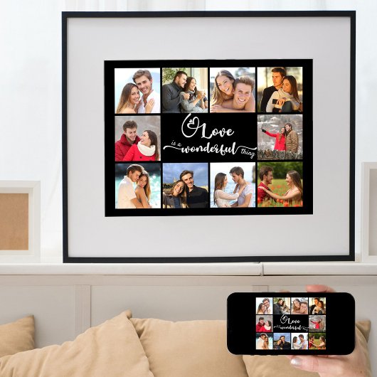 フォトコラージュの愛は素晴らしいことである10写真 ポスター