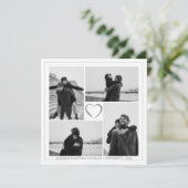 フォトコラージュの結婚記念日のグリーティングカード4 (スタンド正面)