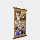 フォトコラージュの茶色の背景4 吊り下げ型タペストリー (傾斜あり)