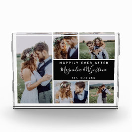 フォトコラージュの記念結婚品を楽しく フォトブロック