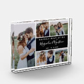 フォトコラージュの記念結婚品を楽しく フォトブロック (左)