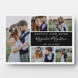 フォトコラージュの記念結婚品を楽しく フォトプラーク