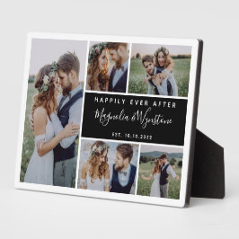 フォトコラージュの記念結婚品を楽しく フォトプラーク