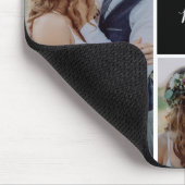 フォトコラージュの記念結婚品を楽しく マウスパッド (コーナー)