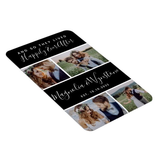 フォトコラージュの記念結婚品を楽しく マグネット (右側)