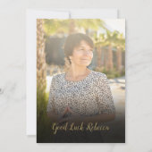 フォトコラージュの退職パーティー 招待状 (裏面)