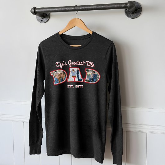 フォトコラージュはっきりしたパパレター父の日の贈り物 トライブレンドＴシャツ