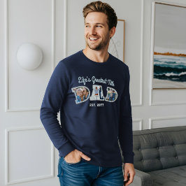 フォトコラージュはっきりしたパパレター父の日の贈り物 トライブレンドＴシャツ