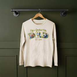 フォトコラージュはっきりしたパパレター父の日の贈り物 トライブレンドＴシャツ