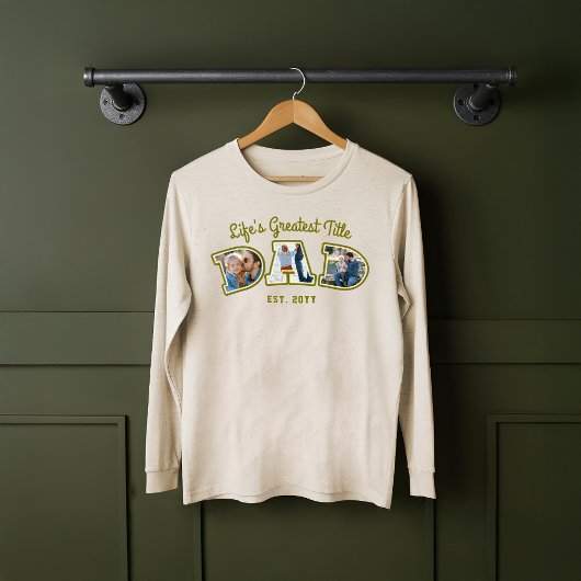 フォトコラージュはっきりしたパパレター父の日の贈り物 トライブレンドＴシャツ