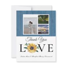 フォトコラージュひまわりダスティブルーウッド結婚ズ3