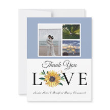 フォトコラージュひまわりダスティブルー結婚ズ3