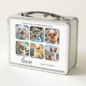 フォトコラージュまたは可愛い犬6 メタルランチボックス (裏面)