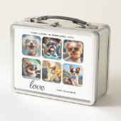 フォトコラージュまたは可愛い犬6 メタルランチボックス (正面)