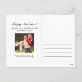 フォトコラージュを思い出すエレガントための年 シーズンポストカード (裏面)