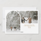 フォトコラージュアーチメリークリスマススクリプファンシート シーズンカード (裏面)