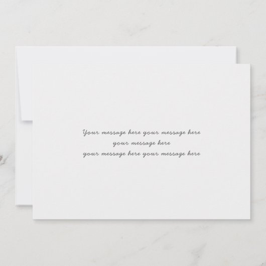 フォトコラージュエレガントウェディングモダン日付の保存 招待状 (裏面)