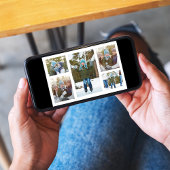 フォトコラージュエレガントクリスマスの雪片 シーズンカード