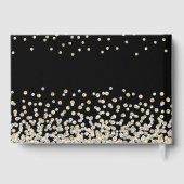 フォトコラージュエレガントシルバー金ゴールド100誕生日 ゲストブック (裏面)