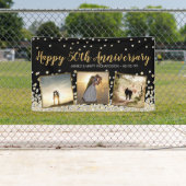 フォトコラージュエレガントシルバー金ゴールド50周年記念 横断幕 (インサイチュ)