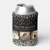 フォトコラージュエレガントシルバー金ゴールド50周年記念 缶クーラー (缶正面)
