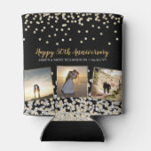 フォトコラージュエレガントシルバー金ゴールド50周年記念 缶クーラー (裏面)