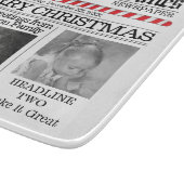 フォトコラージュカスタムのおもしろいクリスマスフォト カッティングボード (角)