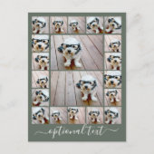 フォトコラージュカスタムの作成 – 20枚の写真 ポストカード (正面)