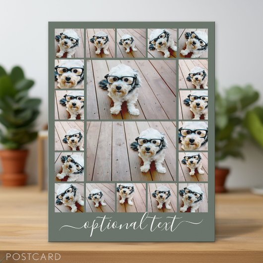 フォトコラージュカスタムの作成 – 20枚の写真 ポストカード