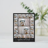 フォトコラージュカスタムの作成 – 20枚の写真 ポストカード (スタンド正面)