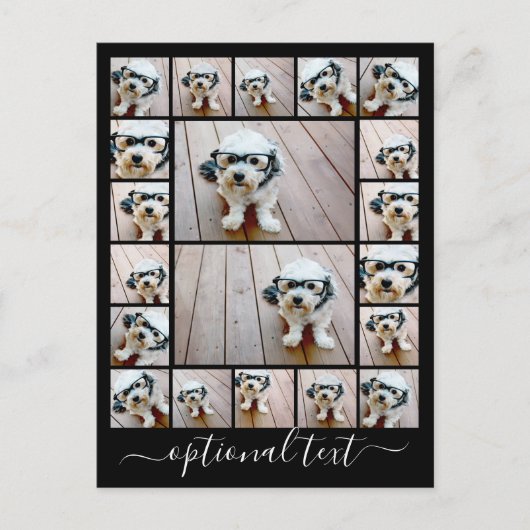 フォトコラージュカスタムの作成 – 20枚の写真 ポストカード (正面)