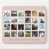 フォトコラージュカスタムカラー赤面 マウスパッド (正面)