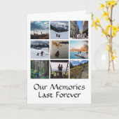 フォトコラージュカスタムグリーティングカード カード (黄色い花)