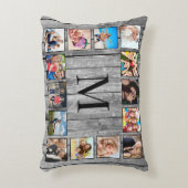 フォトコラージュカスタムファームハウスの素朴作成 アクセントクッション (正面(垂直))