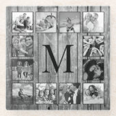 フォトコラージュカスタムファームハウスの素朴作成 ガラスコースター (正面)