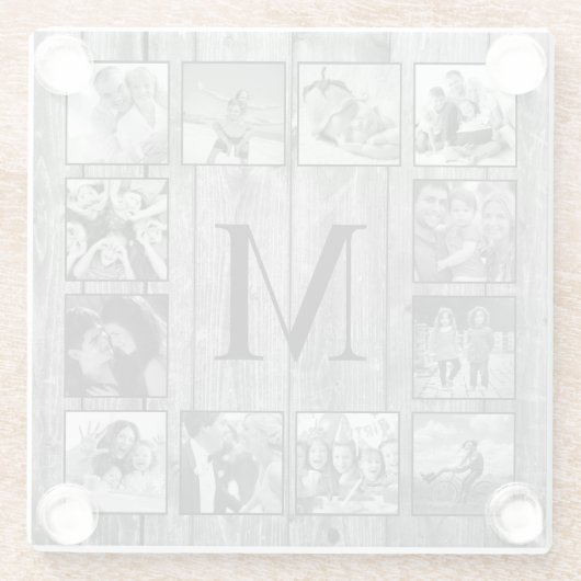 フォトコラージュカスタムファームハウスの素朴作成 ガラスコースター (裏面)