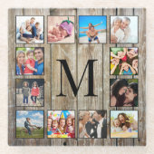 フォトコラージュカスタムファームハウスの素朴作成 ガラスコースター (正面)