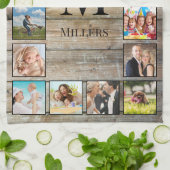 フォトコラージュカスタムファームハウスの素朴作成 キッチンタオル (折り畳み)