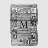 フォトコラージュカスタムファームハウスの素朴作成 ゴルフタオル (正面)