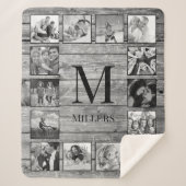 フォトコラージュカスタムファームハウスの素朴作成 シェルパブランケット (正面)